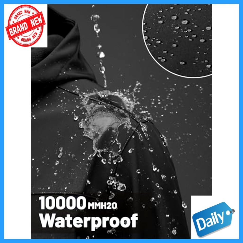 Men's Softshell Jacket Waterproof Windproof Hoode… - image 2